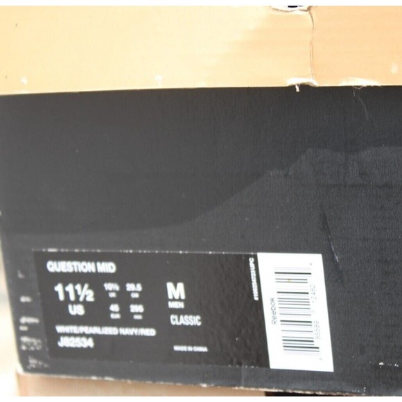 Size 11.5 - Reebok Question Mid 2016 White - Picture 11 of 11